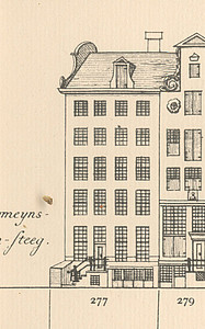 Herengracht 277, tekening Caspar Philips