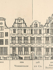 Herengracht 218 - 220, Tekening Caspar Philips