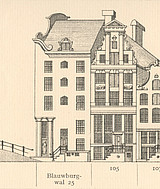 Herengracht 105 tekening Caspar Philips