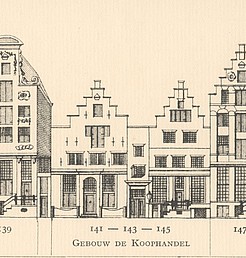 Herengracht 141-145, Tekening Caspar Philips
