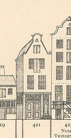 Herengracht 421, Tekening Caspar Philips