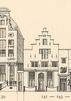Herengracht 141, tekening Caspar Philips