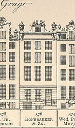 Herengracht 376  tekening Caspar Philips