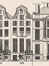 Herengracht 525, Tekening Caspar Philips