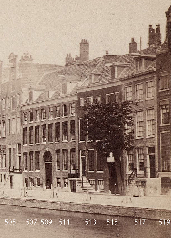 keizersgracht 517 op een foto uit 1870