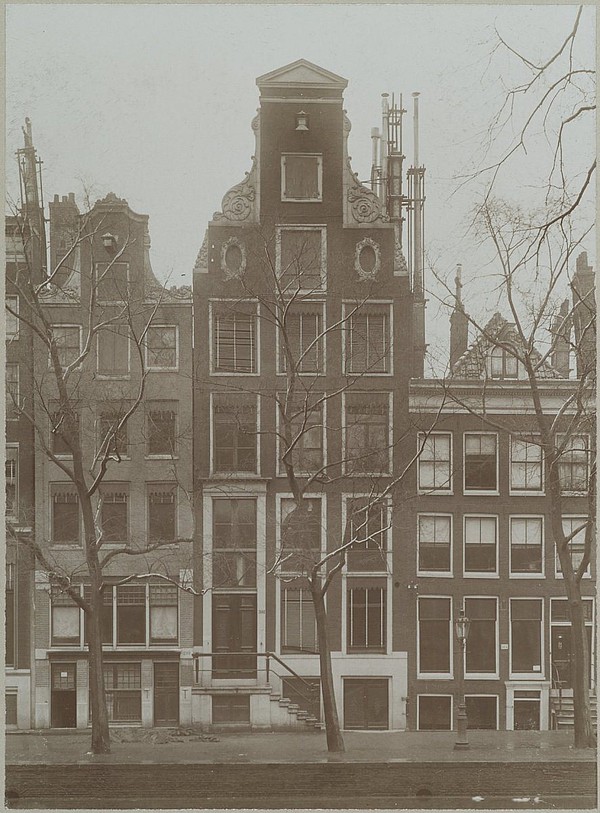 Herengracht 299-303, foto uit 1916 van Rijksdienst voor het Cultureel Erfgoed