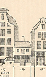 Herengracht 419, Tekening Caspar Philips