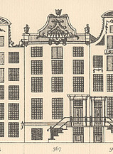 Herengracht 567, tekening Caspar Philips