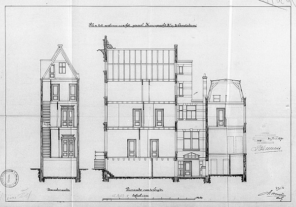 Herengracht 027 1890 bouwtekening 2 SAA