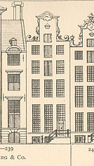 Herengracht 239 ,tekening Caspar Philips