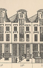 Herengracht 536, tekening Caspar Philips