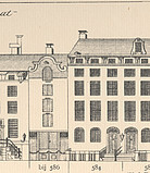 Herengracht 584, tekening Caspar Philips