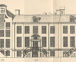 Herengracht 571, tekening Caspar Philips