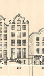 Herengracht 287, tekening Caspar Philips
