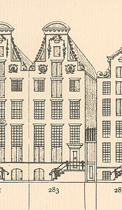 Herengracht 283, tekening Caspar Philips