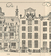 Herengracht 166, tekening Caspar Philips