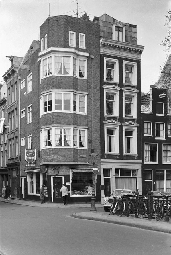 Herengracht 76 - 80 en Herenstraat 2 uit 1963