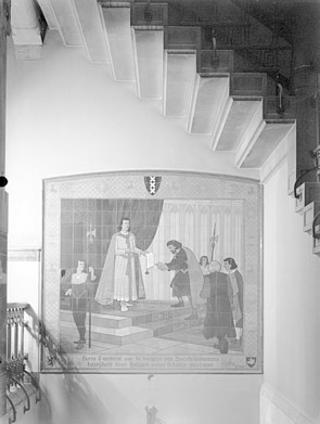 Keizersgracht 174-176 Foto trappenhuis uit 1932