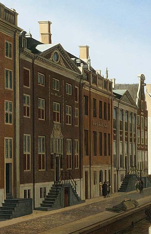 Herengracht 480 schilderij van Berckheyde 1671-1672 (fragment), Rijksmuseum