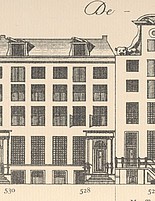 Herengracht 528, tekening Caspar Philips