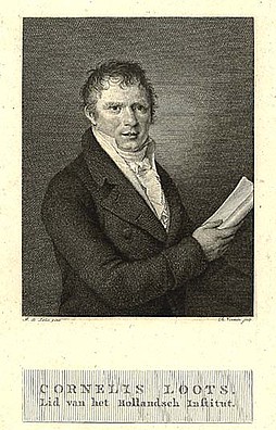 Portret van Cornelis Loots. Gravure van Reinier Vinkeles