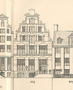 Herengracht 203, Tekening Caspar Philips