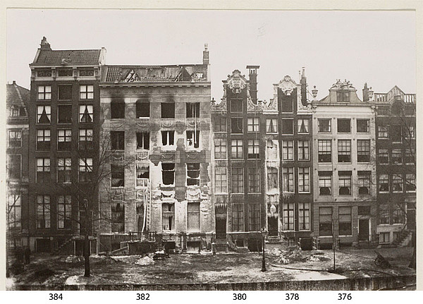 Herengracht 384 - 372 Na brand 1888 num SAA
