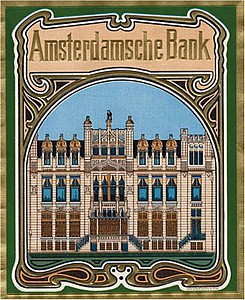 Herengracht 601 Amsterdamse Bank logo