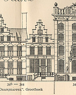 Herengracht 344 , Tekening Caspar Philips