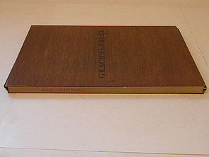 Boek van Houten 1962 Boek met Houten kaft
