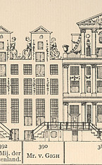 Herengracht 3  tekening Caspar Philips
