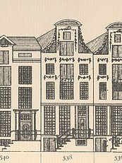 Herengracht 538, tekening Caspar Philips