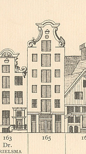 Herengracht 165, tekening Caspar Philips