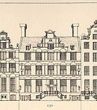 Herengracht 130 tekening Caspar Philips