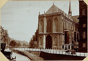 Nieuwe kerk omstreeks 1890 Amsterdam
