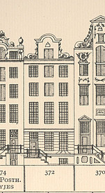 Herengracht 372  tekening Caspar Philips