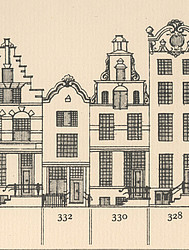 Herengracht 330 , Tekening Caspar Philips