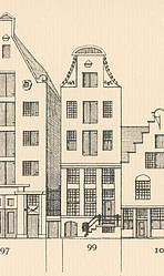 Herengracht 99 tekening Caspar Philips