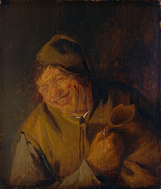 Adriaen van Ostade, De vrolijke boer, 1630 - 1650, Rijksmuseum