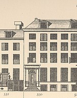 Herengracht 530, tekening Caspar Philips