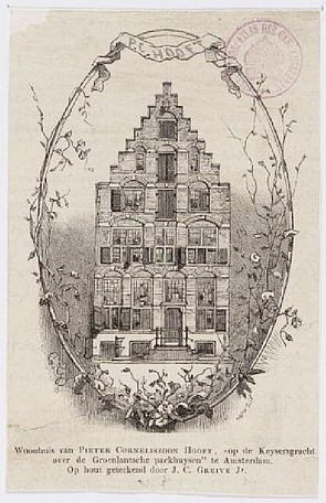 Keizersgracht 65, prent uit 1881, Stadsarchief Amsterdam