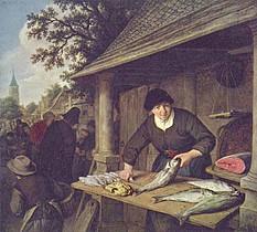Adriaen van Ostade De visvrouw, 1672, Rijksmuseum