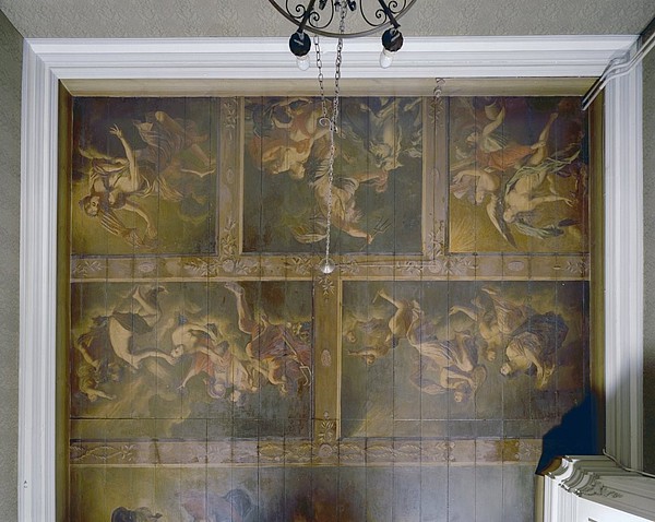 Keizersgracht 412, Achterkamer, plafondschildering, overzicht
