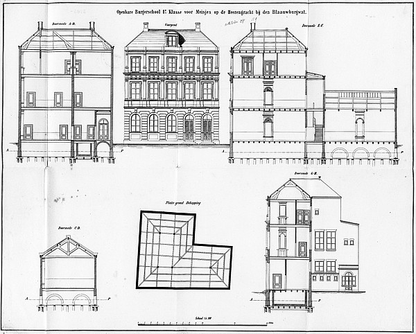 Herengracht 119 bouwtekening 1869 1 SAA