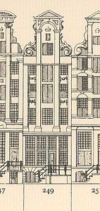 Herengracht 249, tekening Caspar Philips