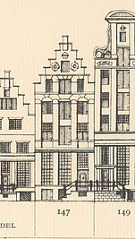 Herengracht 147, tekening Caspar Philips