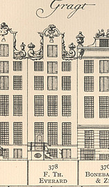 Herengracht 378  tekening Caspar Philips