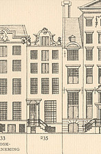 Herengracht 235 ,tekening Caspar Philips