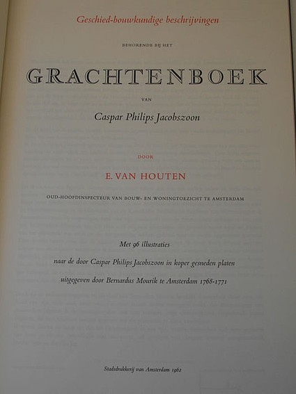 Boek van Houten 1962 Openingsblad