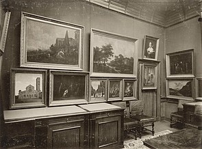 Herengracht 509-511, Het interieur van de schilderijenkamer.